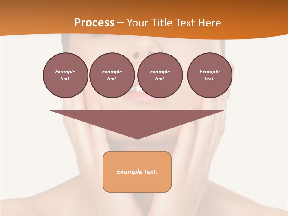 A Woman With Her Hands On Her Face PowerPoint Template