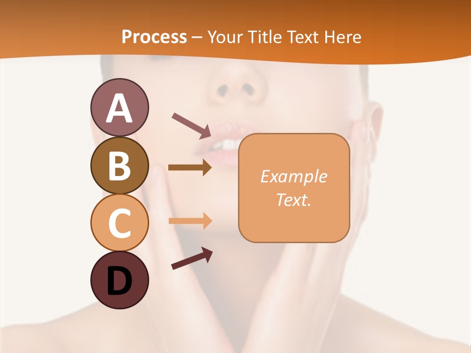 A Woman With Her Hands On Her Face PowerPoint Template