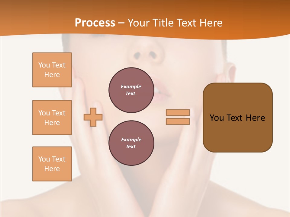 A Woman With Her Hands On Her Face PowerPoint Template