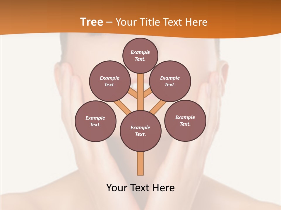 A Woman With Her Hands On Her Face PowerPoint Template