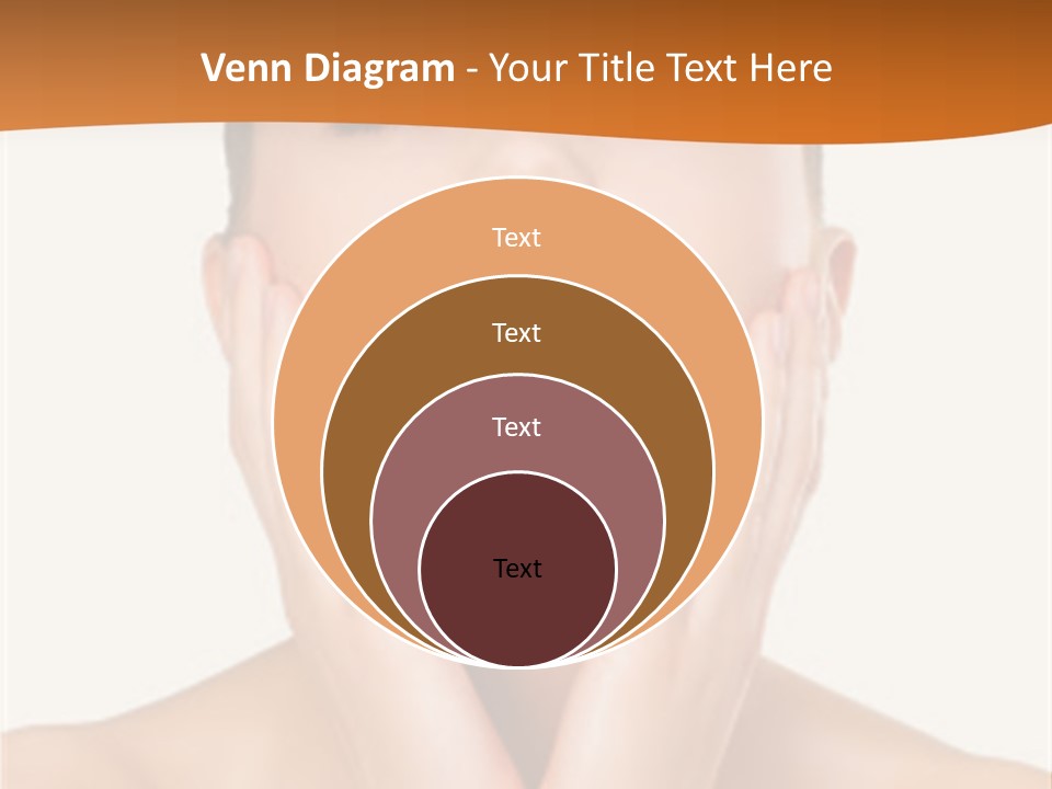 A Woman With Her Hands On Her Face PowerPoint Template