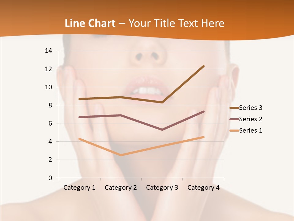 A Woman With Her Hands On Her Face PowerPoint Template