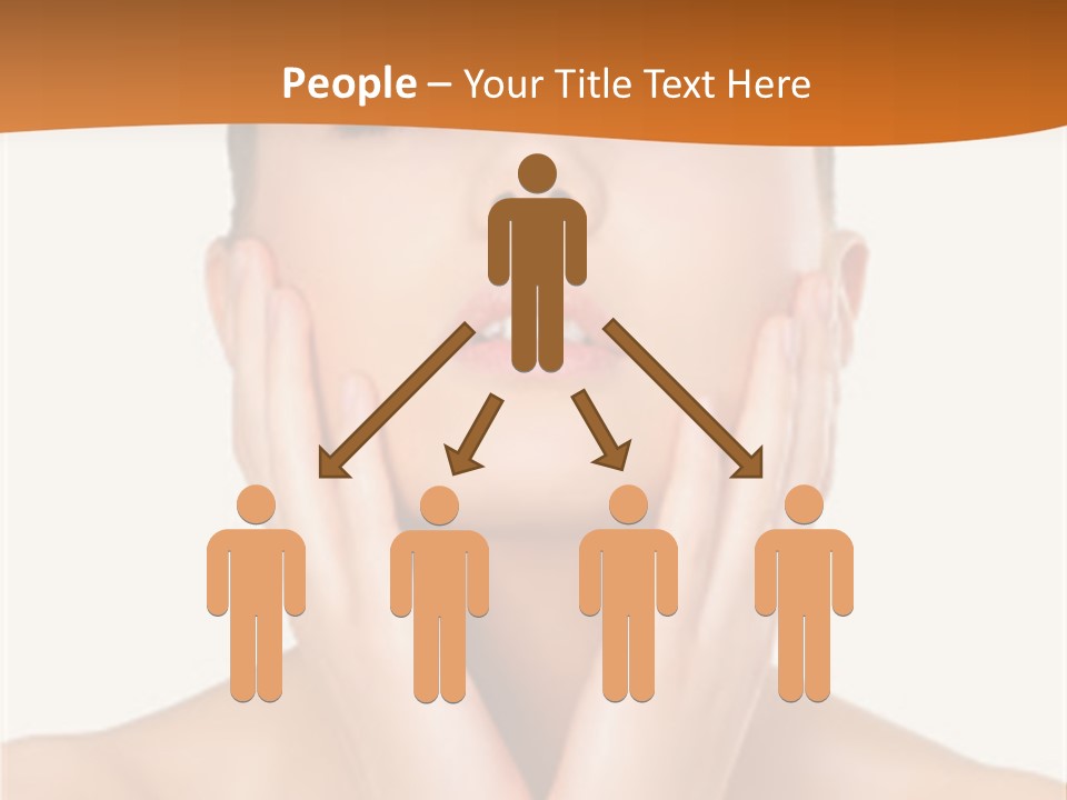 A Woman With Her Hands On Her Face PowerPoint Template