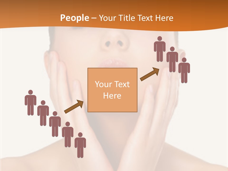 A Woman With Her Hands On Her Face PowerPoint Template