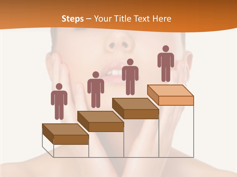 A Woman With Her Hands On Her Face PowerPoint Template