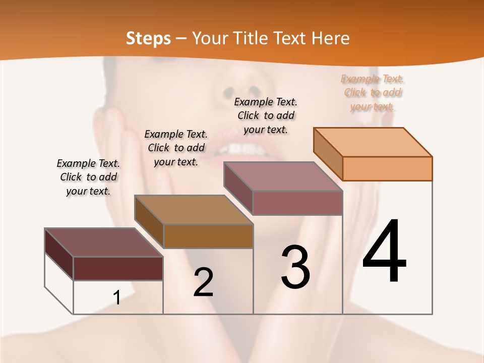 A Woman With Her Hands On Her Face PowerPoint Template
