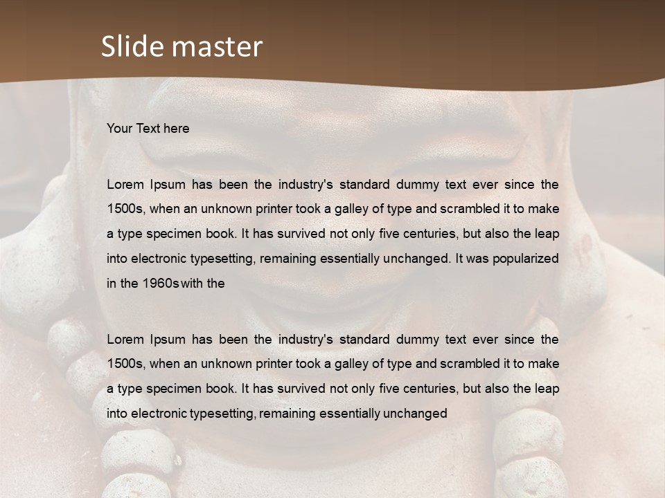 Laughing Buddha Statue PowerPoint Template