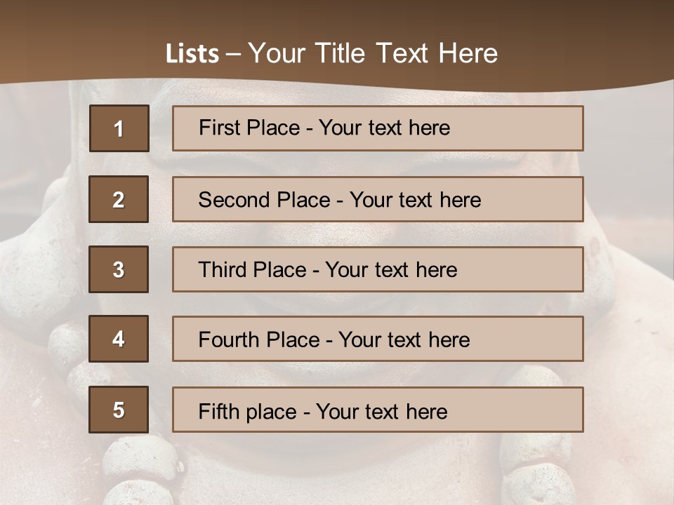 Laughing Buddha Statue PowerPoint Template