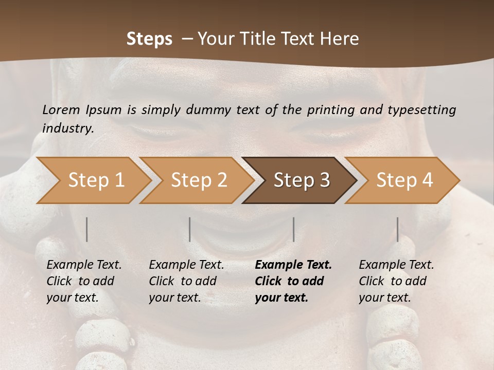 Laughing Buddha Statue PowerPoint Template