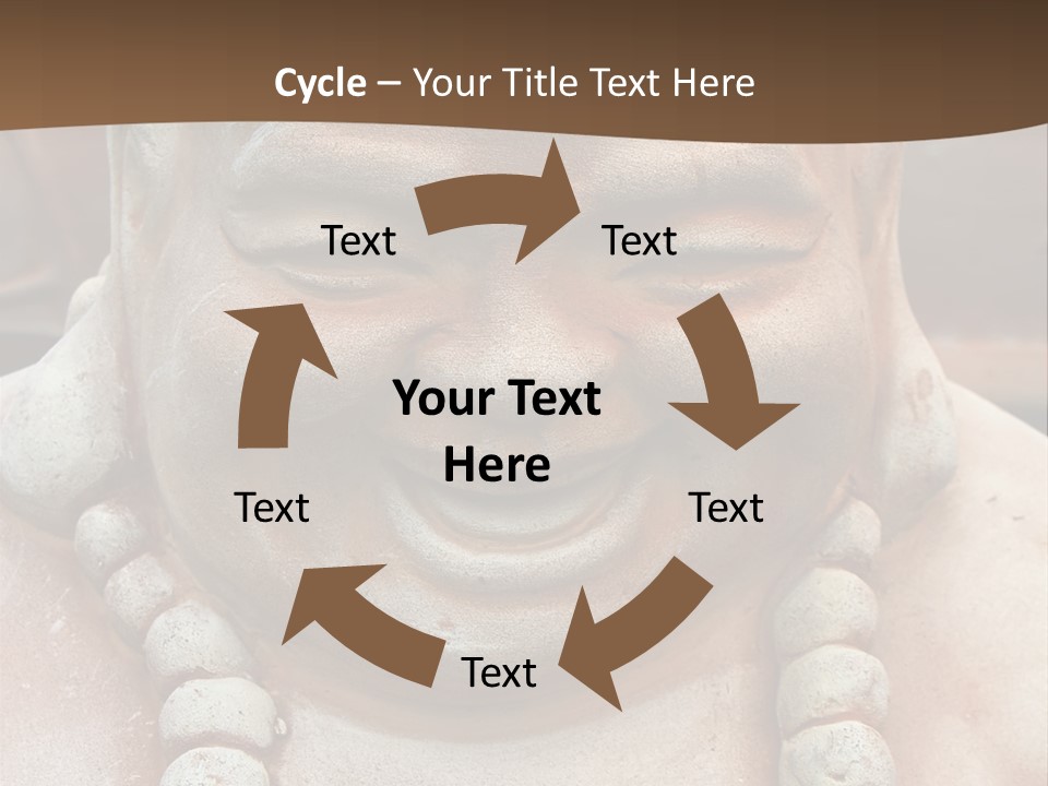 Laughing Buddha Statue PowerPoint Template