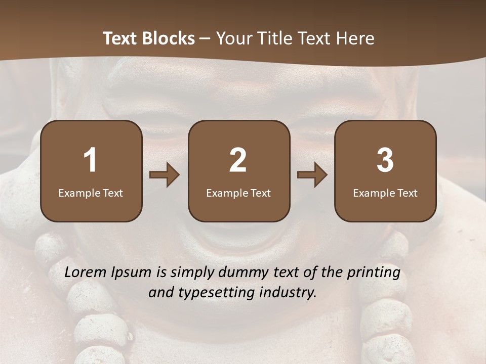 Laughing Buddha Statue PowerPoint Template