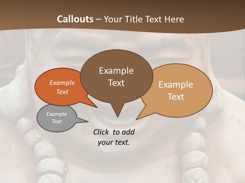 Laughing Buddha Statue PowerPoint Template