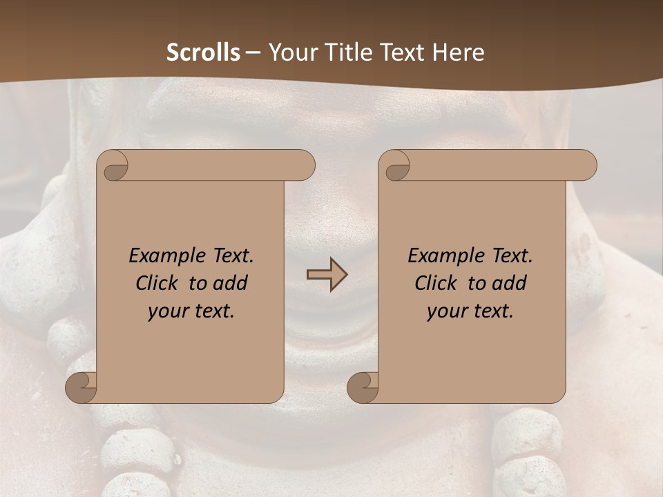 Laughing Buddha Statue PowerPoint Template