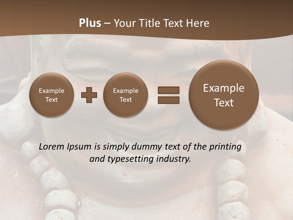 Laughing Buddha Statue PowerPoint Template