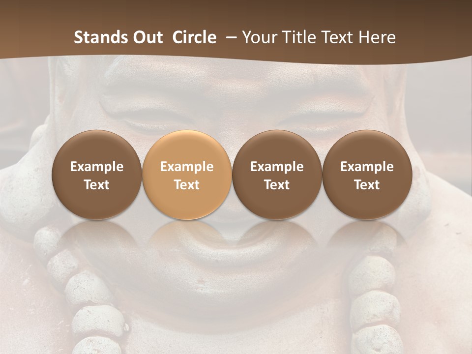 Laughing Buddha Statue PowerPoint Template