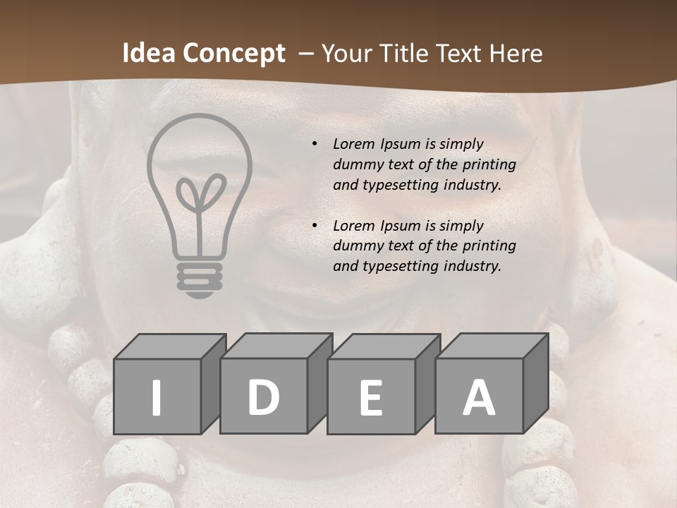 Laughing Buddha Statue PowerPoint Template