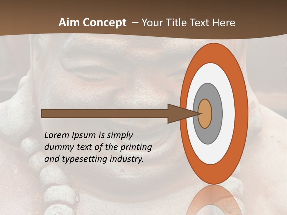 Laughing Buddha Statue PowerPoint Template