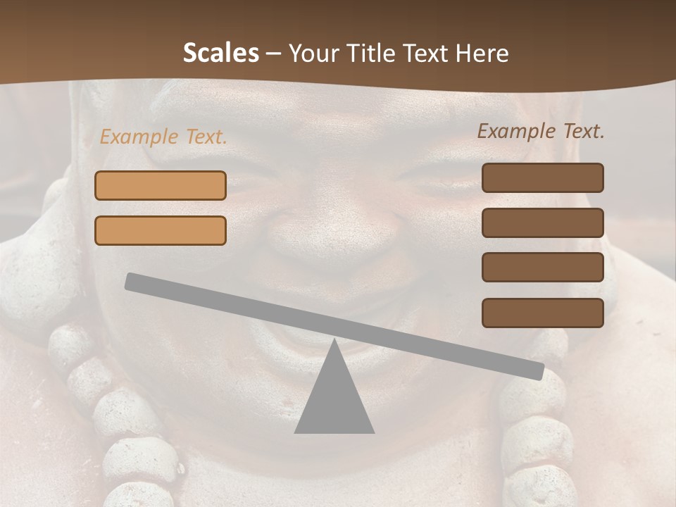 Laughing Buddha Statue PowerPoint Template