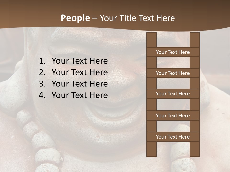 Laughing Buddha Statue PowerPoint Template