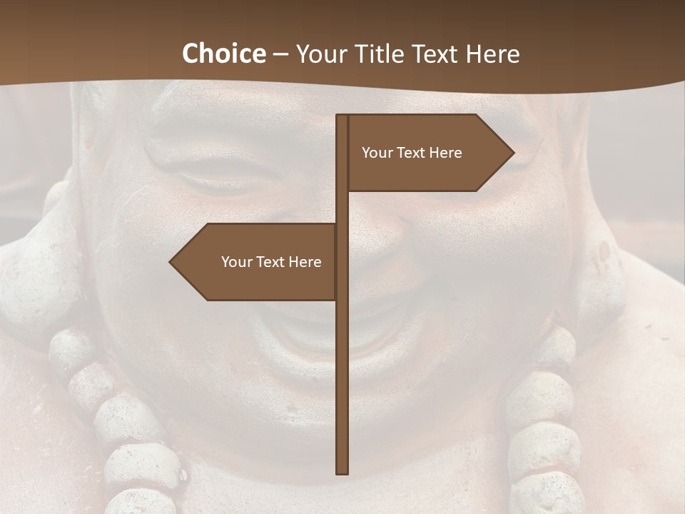 Laughing Buddha Statue PowerPoint Template
