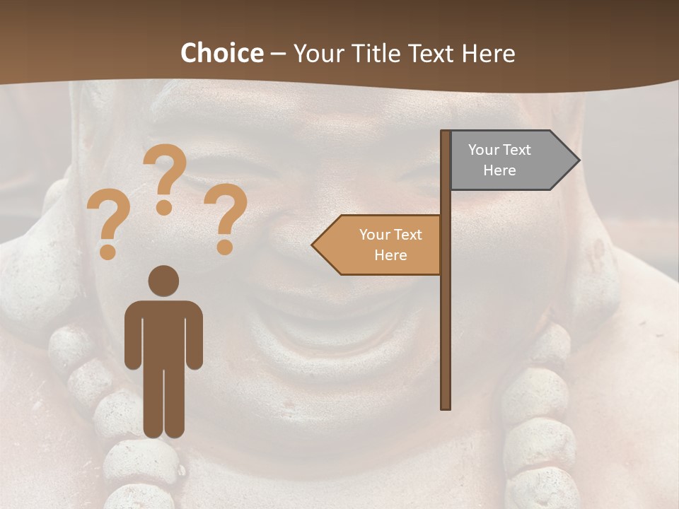 Laughing Buddha Statue PowerPoint Template