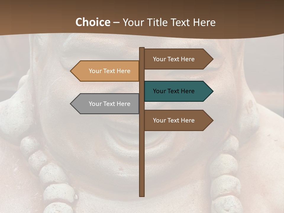 Laughing Buddha Statue PowerPoint Template