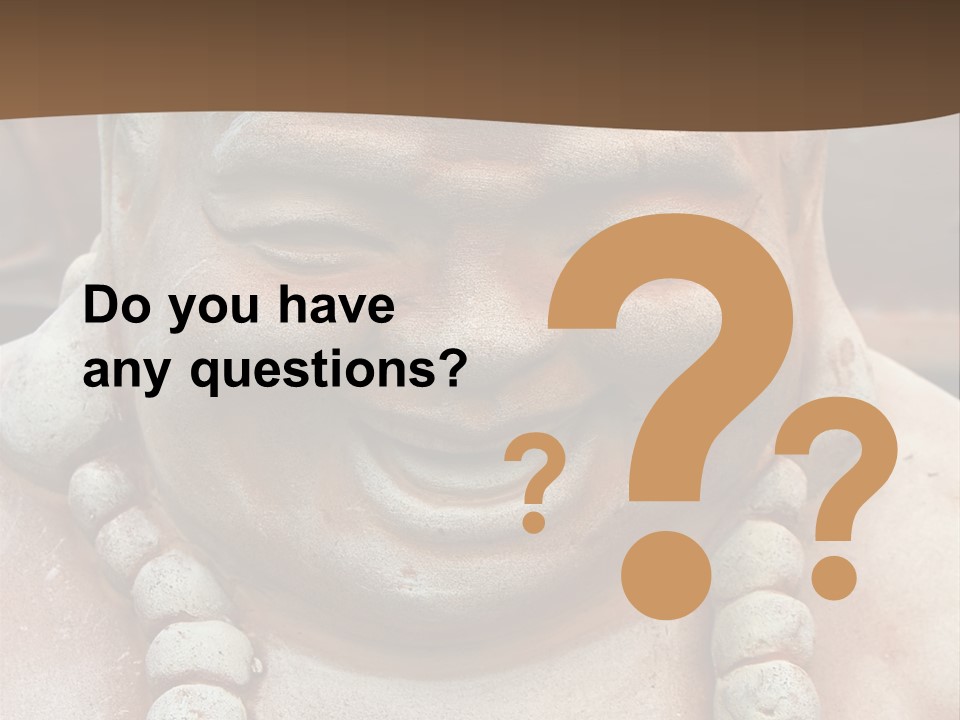 Laughing Buddha Statue PowerPoint Template