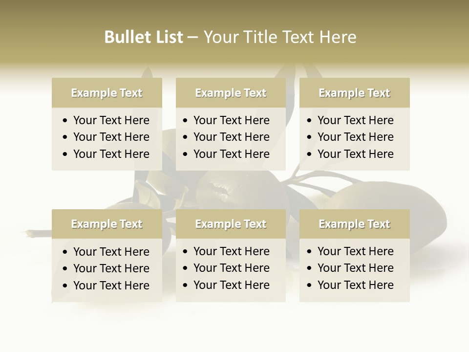 Antipasti - Olives PowerPoint Template