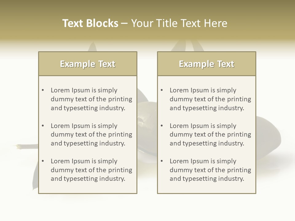 Antipasti - Olives PowerPoint Template