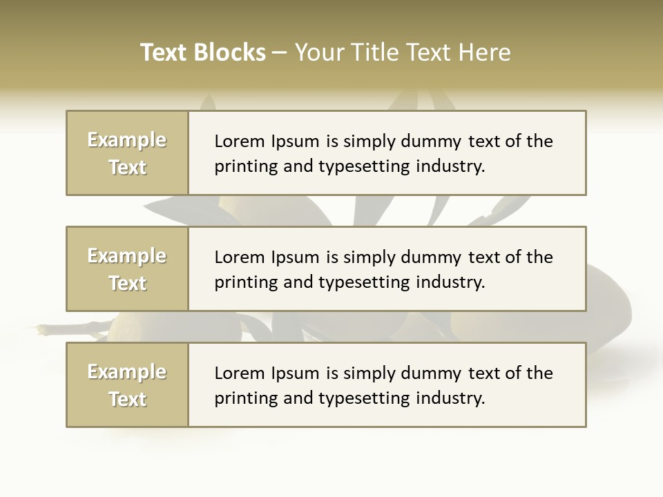 Antipasti - Olives PowerPoint Template