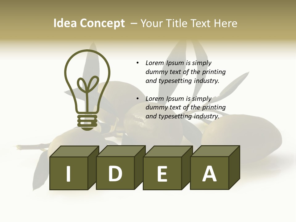 Antipasti - Olives PowerPoint Template