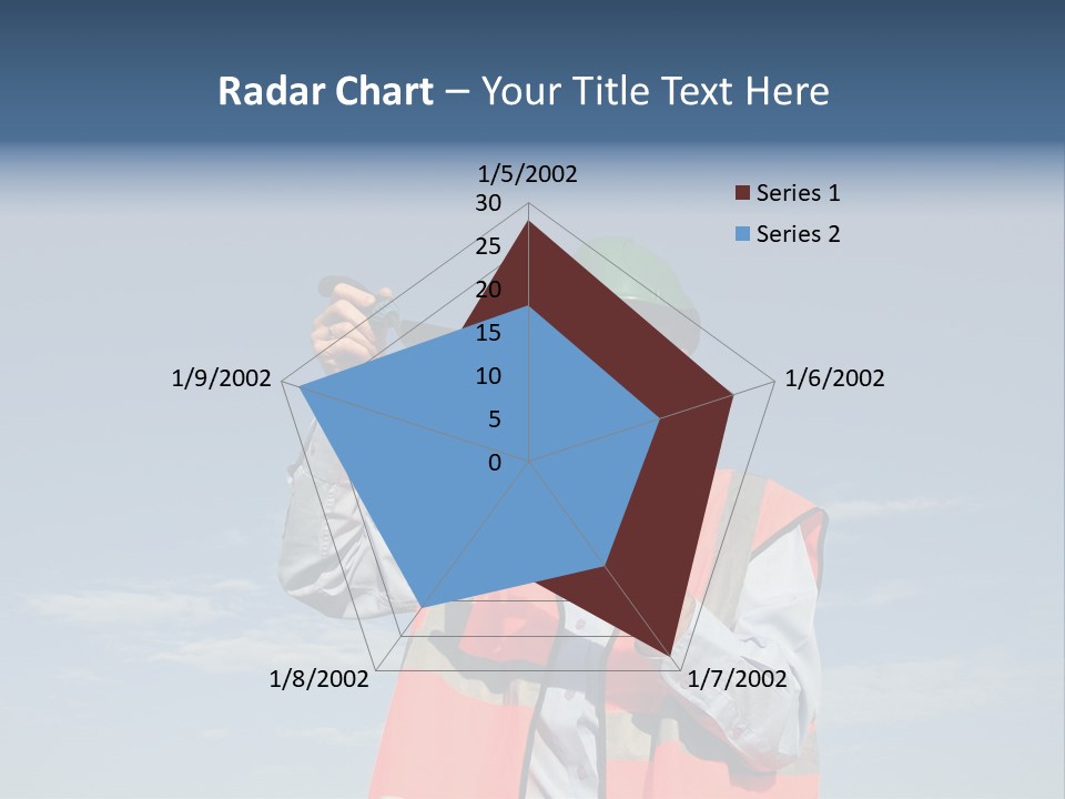 An Environmental Engineer, Wearing Protective Clothing, Placing A Soil Sample Into A Specimen Jar, Containing A Green Fluid With A Beautiful Blue Sky Behind Him. PowerPoint Template