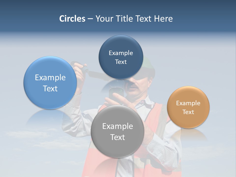 An Environmental Engineer, Wearing Protective Clothing, Placing A Soil Sample Into A Specimen Jar, Containing A Green Fluid With A Beautiful Blue Sky Behind Him. PowerPoint Template