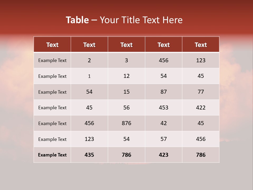 Landscape Image During Sunset And The Birds Flying PowerPoint Template