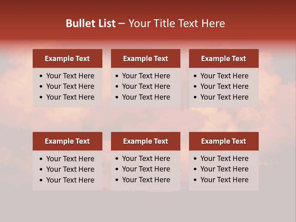 Landscape Image During Sunset And The Birds Flying PowerPoint Template