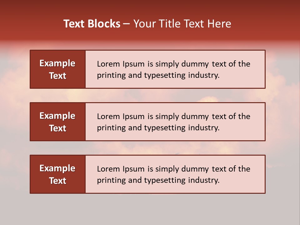 Landscape Image During Sunset And The Birds Flying PowerPoint Template