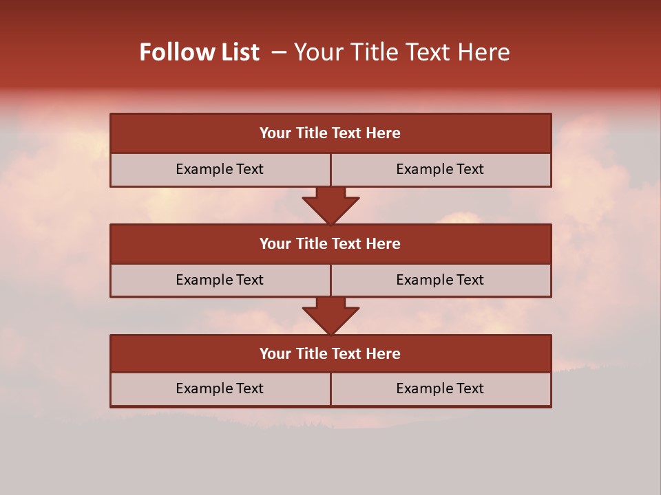 Landscape Image During Sunset And The Birds Flying PowerPoint Template