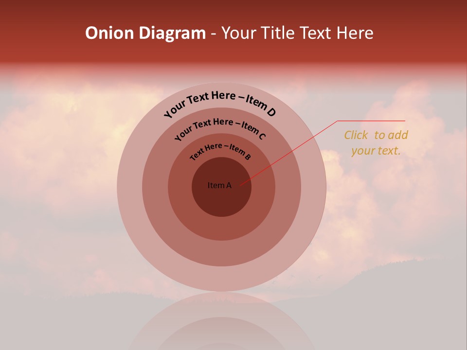 Landscape Image During Sunset And The Birds Flying PowerPoint Template