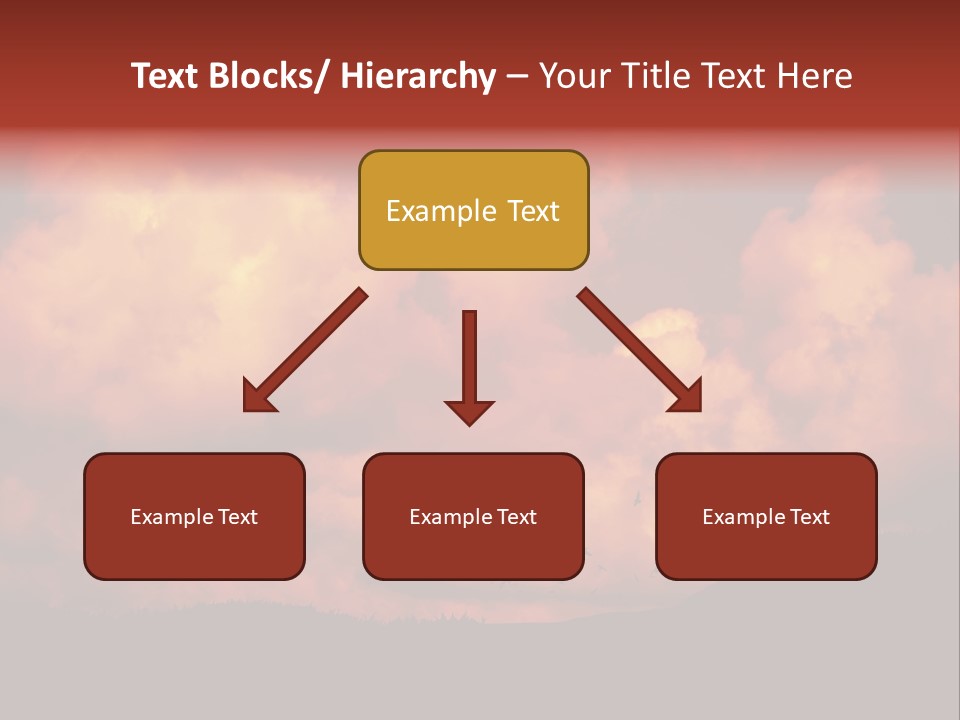 Landscape Image During Sunset And The Birds Flying PowerPoint Template