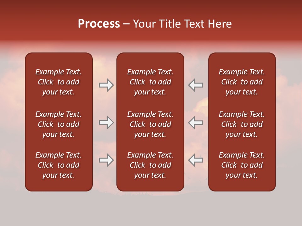 Landscape Image During Sunset And The Birds Flying PowerPoint Template