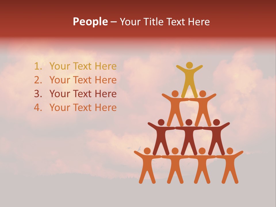 Landscape Image During Sunset And The Birds Flying PowerPoint Template