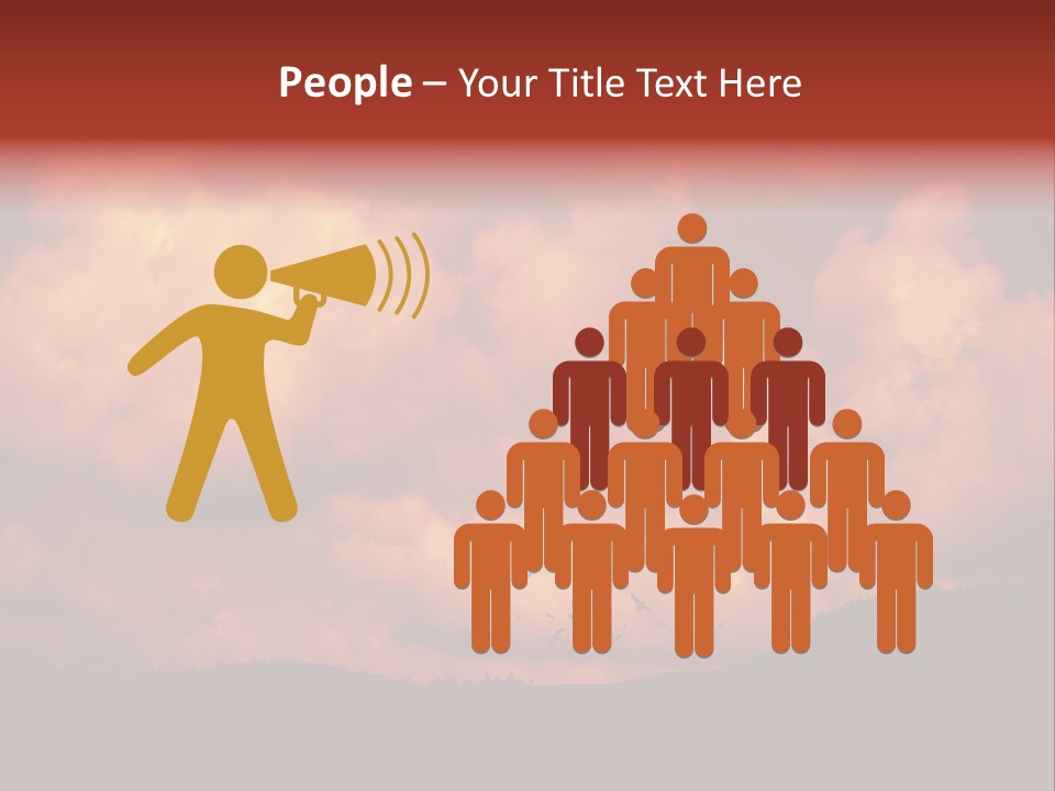 Landscape Image During Sunset And The Birds Flying PowerPoint Template