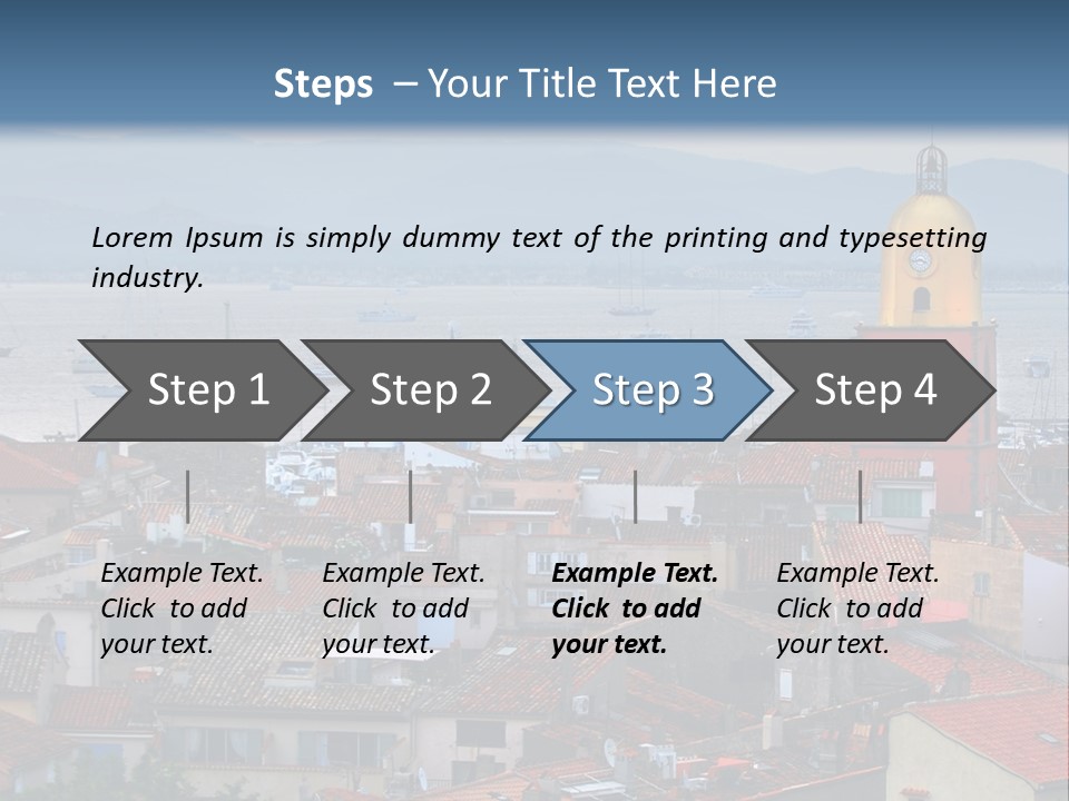 View At St.tropez And Anchored Ships At Sunset In French Riviera PowerPoint Template