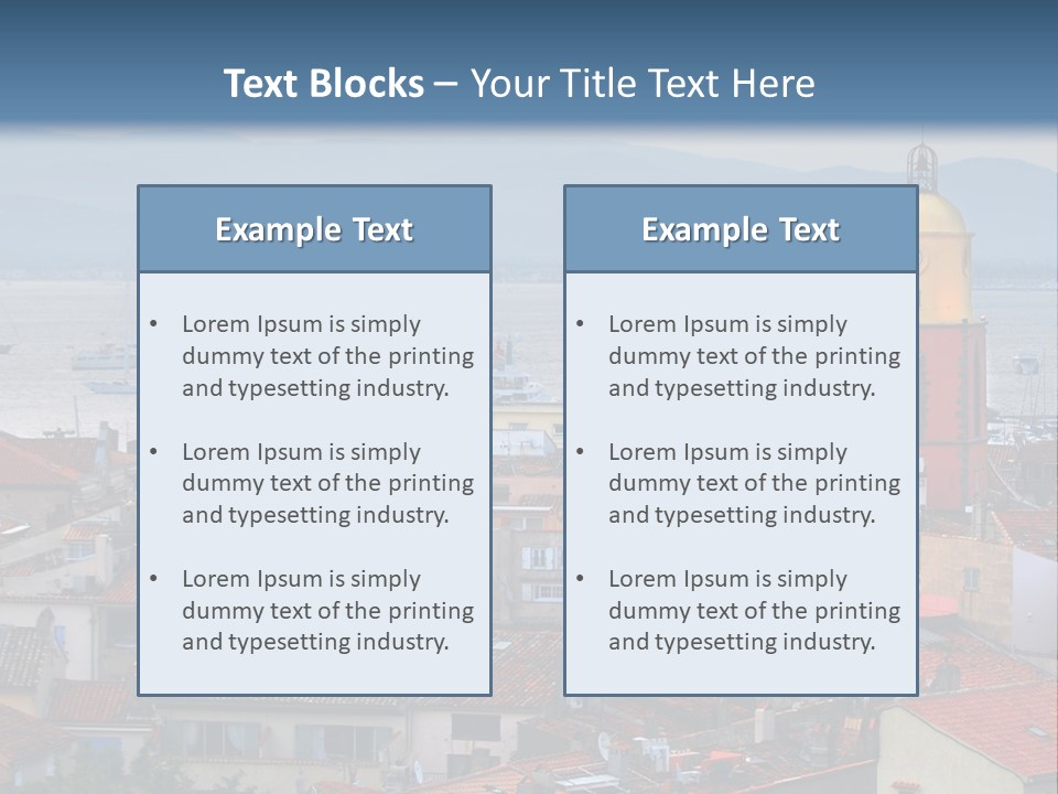 View At St.tropez And Anchored Ships At Sunset In French Riviera PowerPoint Template