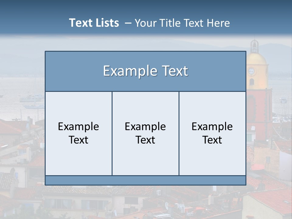 View At St.tropez And Anchored Ships At Sunset In French Riviera PowerPoint Template