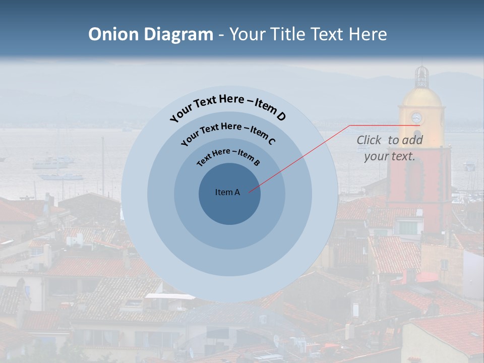 View At St.tropez And Anchored Ships At Sunset In French Riviera PowerPoint Template