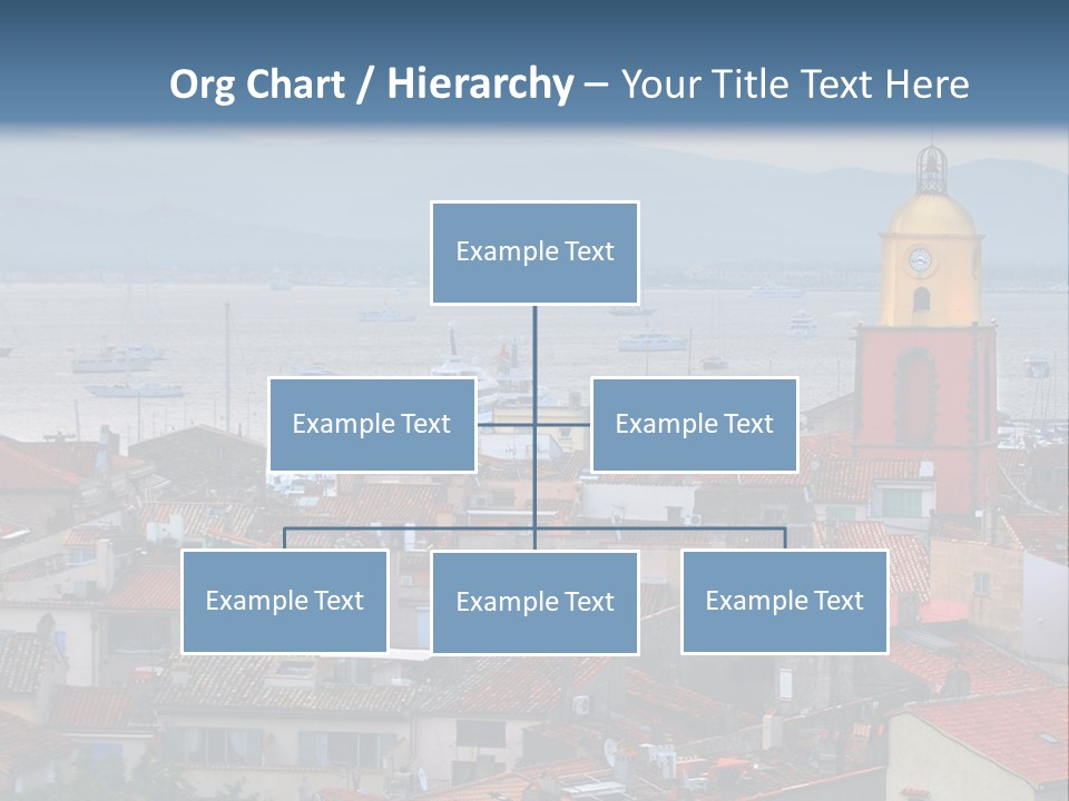 View At St.tropez And Anchored Ships At Sunset In French Riviera PowerPoint Template