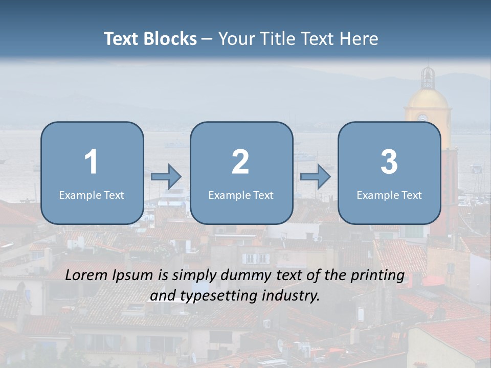 View At St.tropez And Anchored Ships At Sunset In French Riviera PowerPoint Template