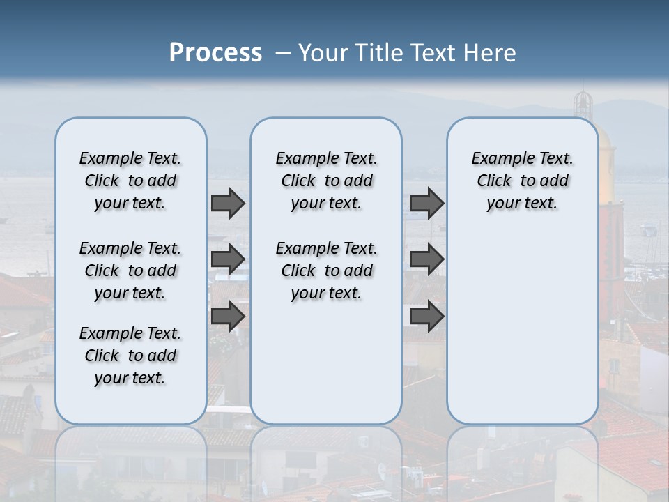 View At St.tropez And Anchored Ships At Sunset In French Riviera PowerPoint Template