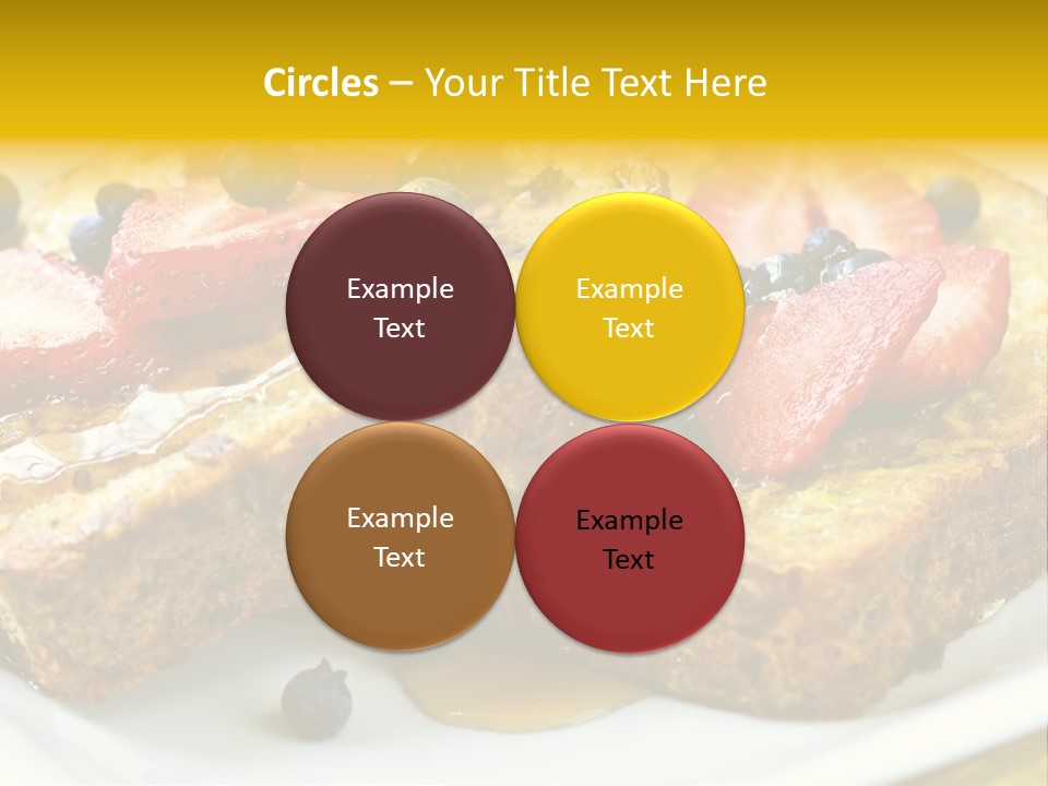 Breakfast Of French Toast With Fresh Berries And Maple Syrup PowerPoint Template